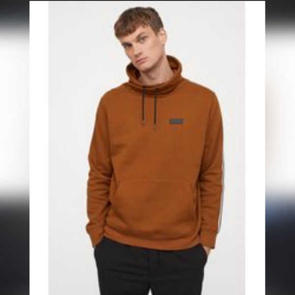 H&M Pacificateur Chimney-collar Men Sweatshirt Drawstring Longsleeve Medium NWOT - Picture 2 of 7